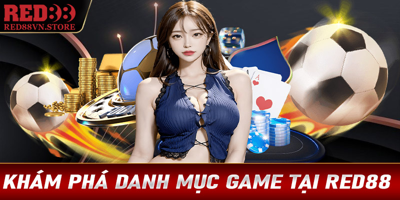 Khám phá danh mục game trực tuyến tại Red88